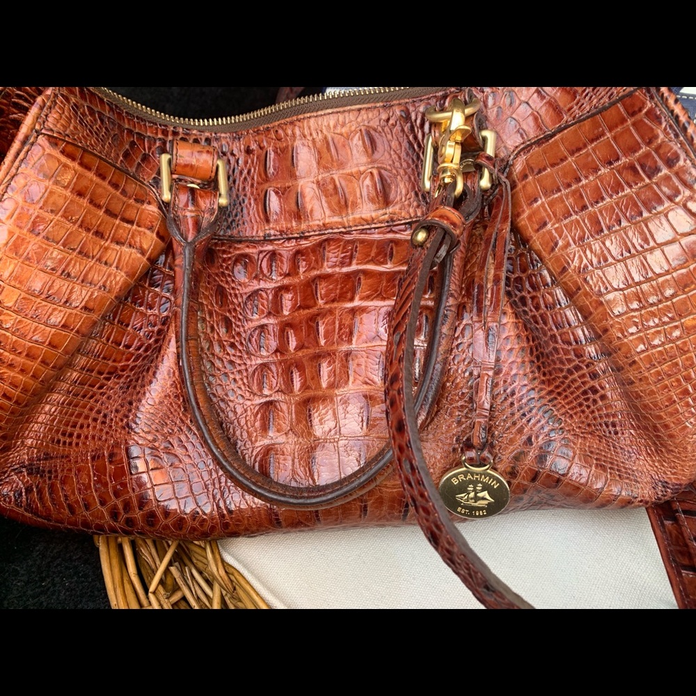 Brahmin purse and wallet set, slightly worn